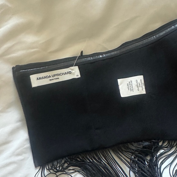 Amanda Uprichard Puzzle Strapless Fringe Top XS - Picture 6 of 7